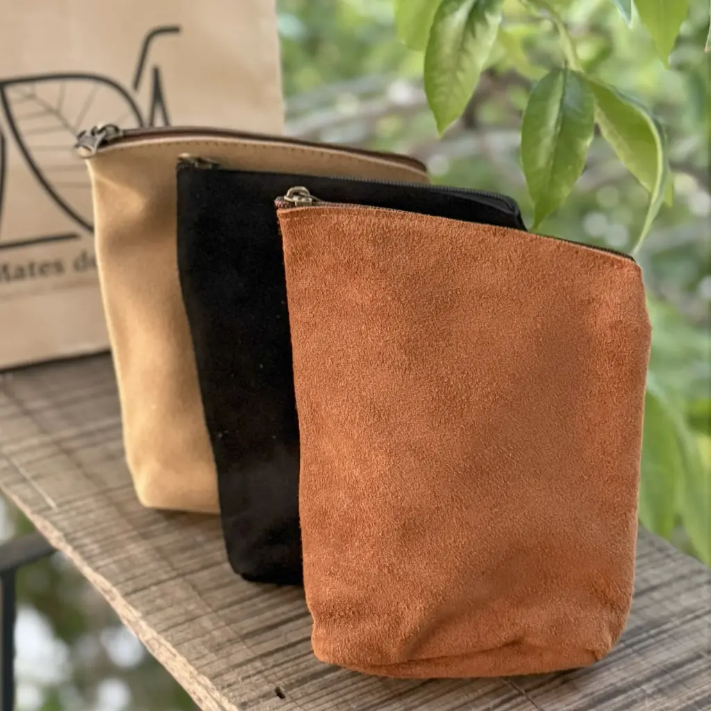 Yerbera cuero gamuzado 400gr con base