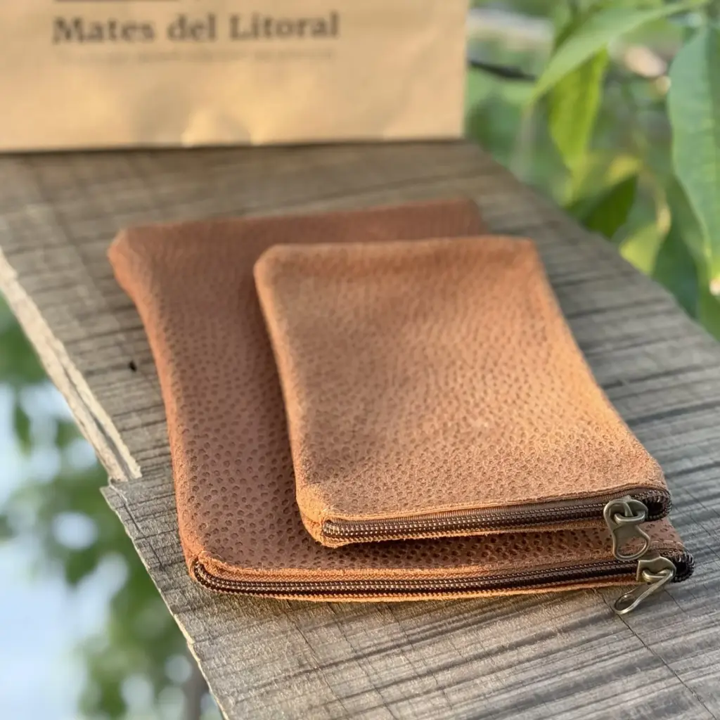 Yerbera cuero de carpincho 500gr